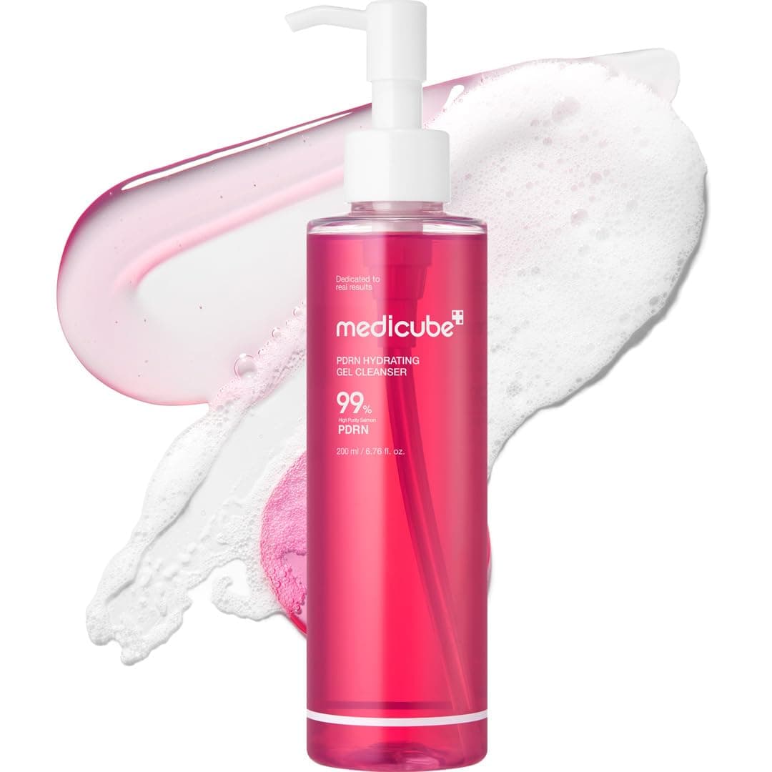 medicube PDRN Jelly to Foam Cleanser | Gentle Low pH Hydrating Cleanser | Hydrating Daily Face Wash with PDRN, Collagen & LHA for All Skin Types | Korean Skincare, 200ml