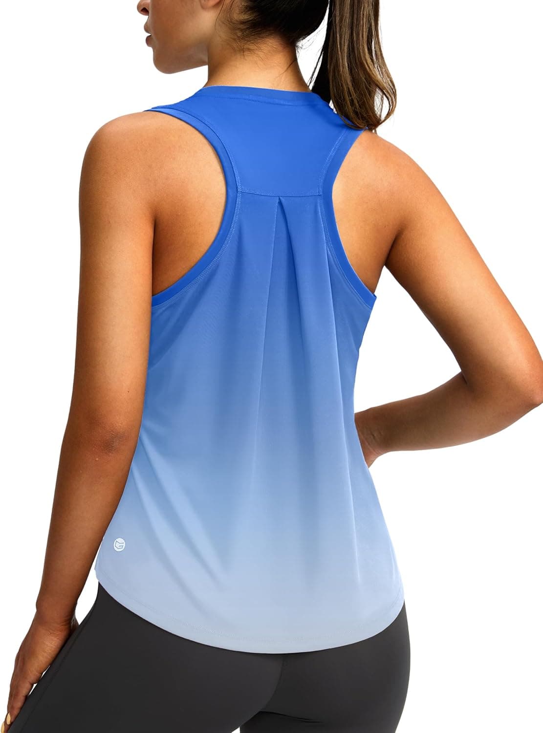 Women's Workout Tops Racerback Athletic Tank Tops Sleeveless Loose Fit Yoga Running Gym Shirts for Women