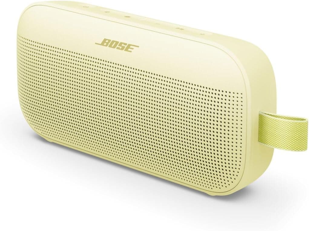 Bose SoundLink Flex Bluetooth Speaker (2nd Gen) - Portable Outdoor Speaker with Hi-Fi Audio, Waterproof and Dustproof, USB-C, Up to 12 Hours Battery Life, Citrus Yellow - Limited Edition Color