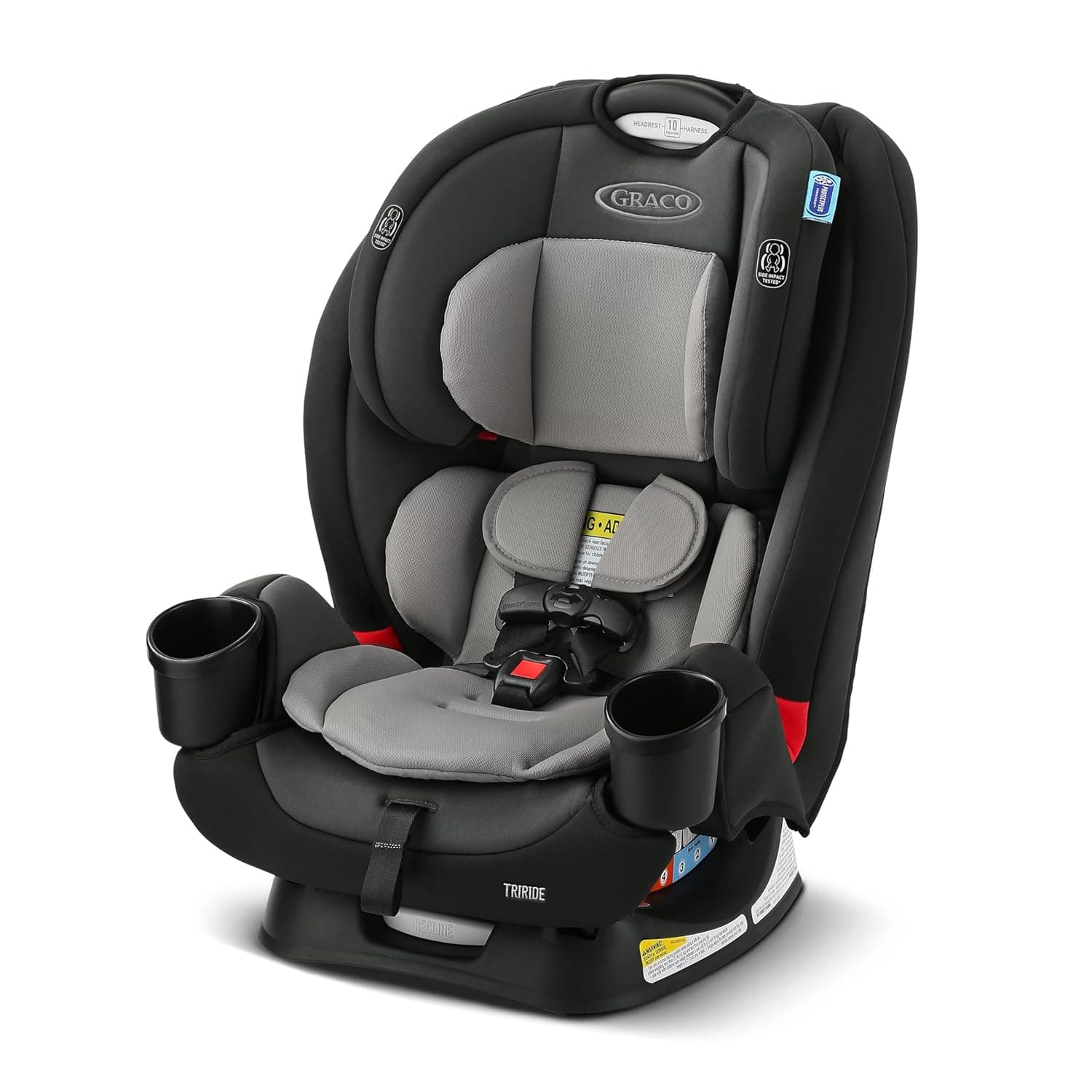 Graco® TriRide 3-in-1 Convertible Car Seat - Highback Booster Forward & Rear Facing modes Suitable from Newborn to Preschooler Perfect for Long Journeys in Redmond Color